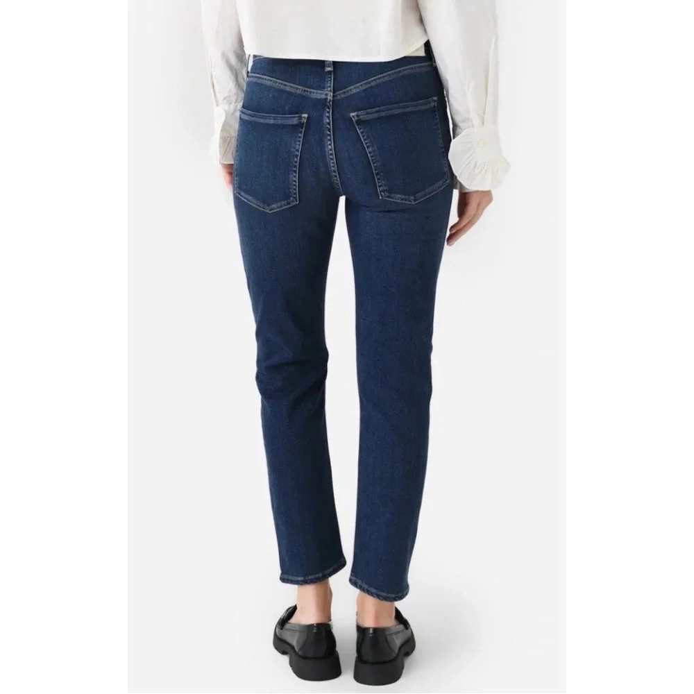 CITIZENS OF HUMANITY Isola High Rise Straight Crop Dark Jeans Women's Size 28 - Picture 2 of 16